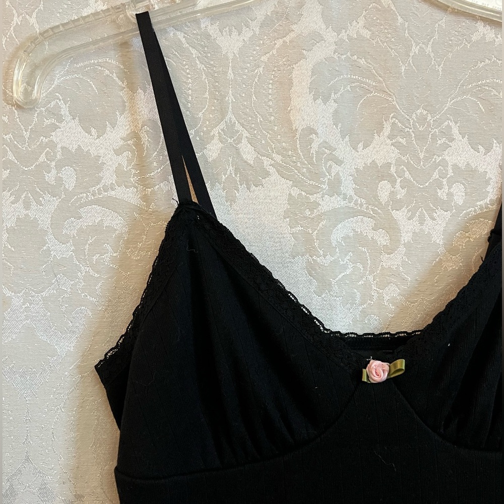 PacSun Beverly And Beck Sofia Pointelle V-Neck Mini Dress Size S GUC Slim Fit - Picture 3 of 9